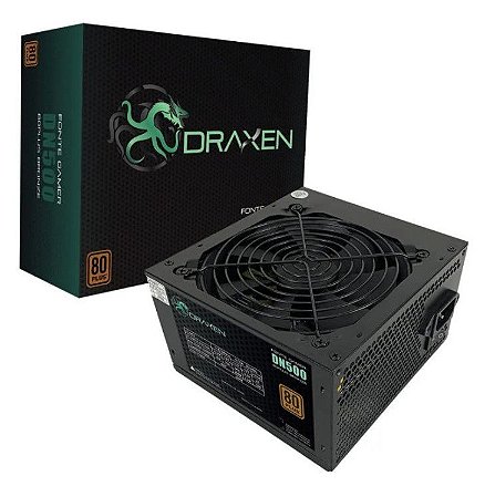Fonte Draxen DN500 ATX 500W 80 Plus Bronze
