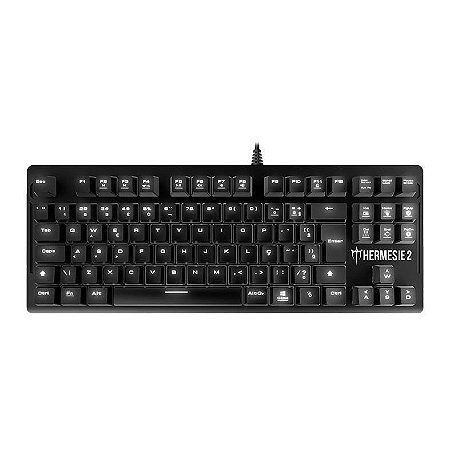 Teclado Gamer Mecânico Gamdias Hermes E2, White LED, Switch Red
