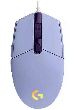 Mouse Gamer Logitech G203 RGB Lightsync Lilas 8000DPI