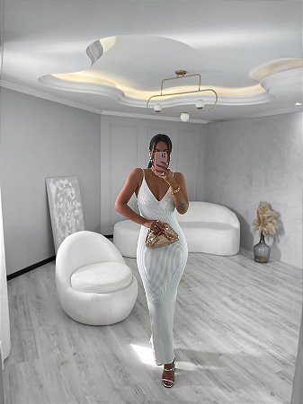 Vestido Alcinha Lurex Cores