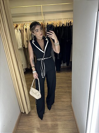 Conjunto Alfaiataria Maxi Colete Cores