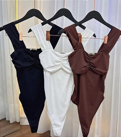 Body Alça Franzido Cores