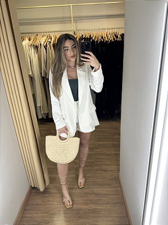 Conjunto Alfaiataria Short e Blazer Cores