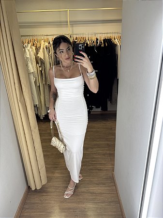 Vestido Longuete Franzido Cores