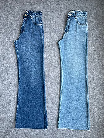 Calça Jeans Wide Pantalona Cores