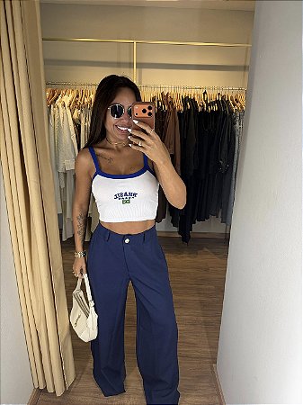 Cropped Alça Brasil Cores