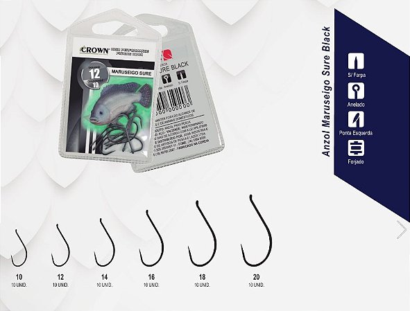 Anzol Crown Maruseigo Sure Black