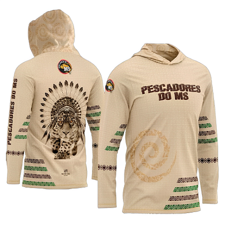 Camiseta Masculina Pescadores do MS - Onça Cocar