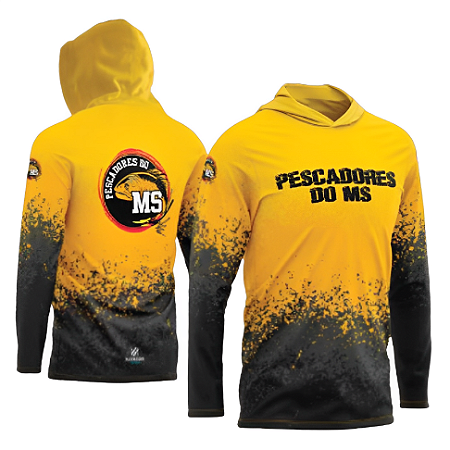 Camiseta Masculina Pescadores do MS - Amarela