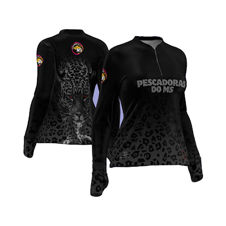 Camiseta Feminina Pescadores do MS - Onça Black