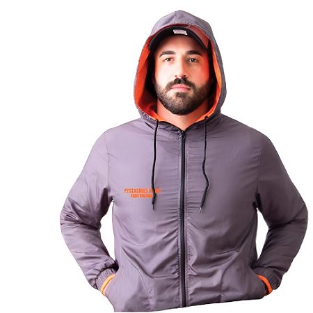 Jaqueta Masculina Pescadores do MS - Chumbo