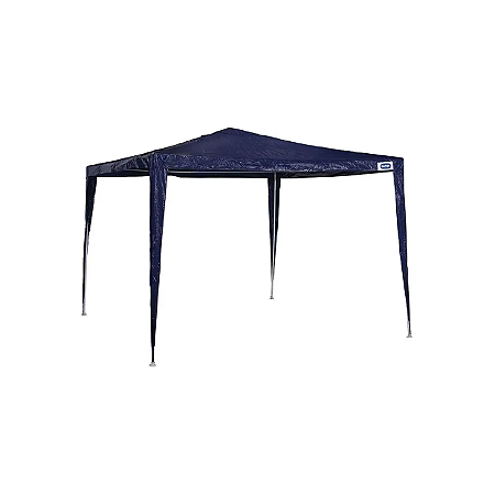 Gazebo 3m x 3m Ráfia Mor - Azul