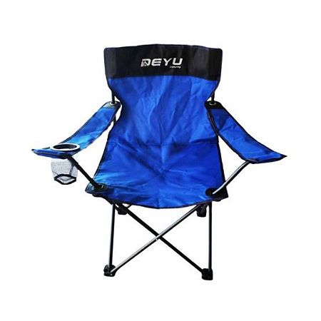 Cadeira Dobrável Deyu Camping C/ Braço Azul