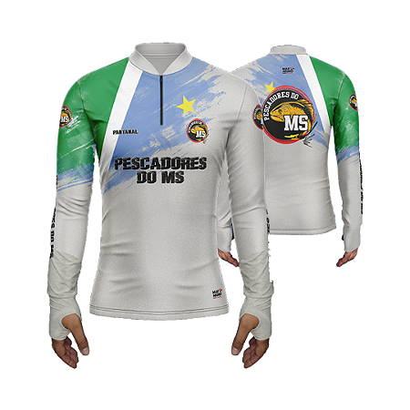 Camiseta Masculina Pescadores do MS – Branca MS