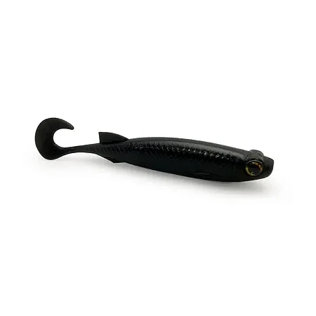 Isca Artificial Soft Monster 3x E-Shad cor black C/05un 12 cm