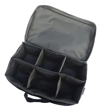 Bolsa Porta Carretilhas Ou Molinetes Ebf 6 espaços - Preta