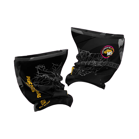 Bandana Feminina pescadores do ms – mapa brasil black