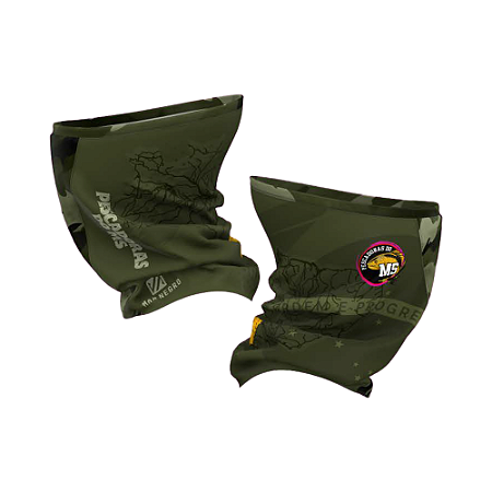 Bandana Feminina pescadores do ms – mapa brasil musgo