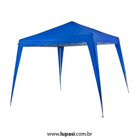 Gazebo articulável NTK de 3m x 3m aluminizado em formato de pirâmide com estrutura de aço Duxx