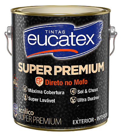 Tinta Acrílica Direto no Mofo Super Premium para Ambientes Internos e Externos