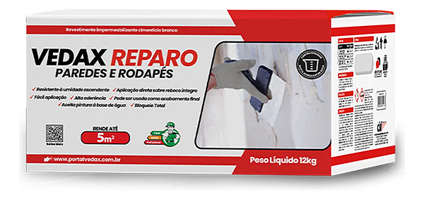Vedax Reparo 12kg - Bloque Total Impermeabilizante De Paredes