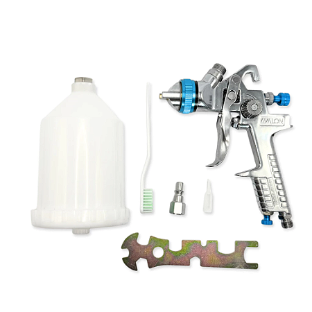 Pistola de Pintura Profissional HVLP H-827A 1.4mm 600ml PDR