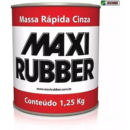 Massa Rapida Cinza 1,25 Kg Maxi Rubber