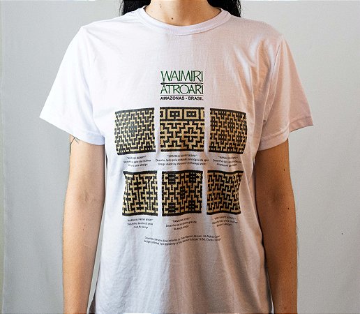 Camiseta Grafismo Branca | Waimiri Atroari