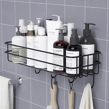 Suporte Porta Shampoo Organizador Sabonete Para Banheiro Prateleira Aramada  Preto - Coisas Já | Compre Simples, Receba em Casa