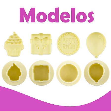 Kit Ejetor Max Barbie Bonequinha 04 Moldes Para Brigadeiro Massas - Coisas  Já