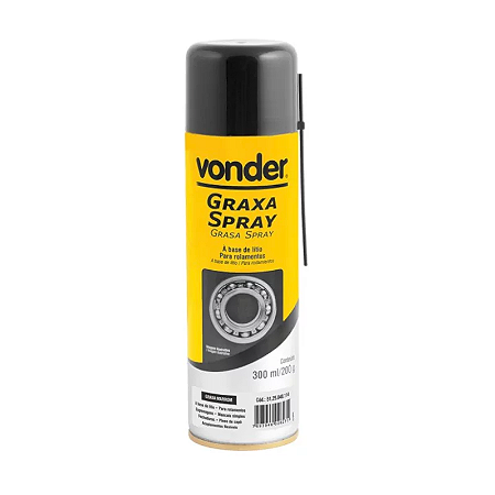 Graxa Em Spray Universal De Lítio 200g - Vonder