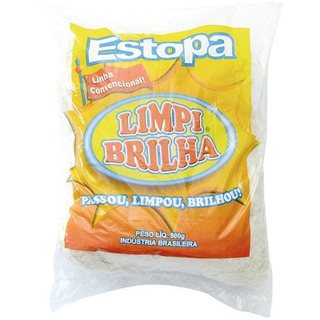 Estopa convencional de algodão - LimpiBrilha