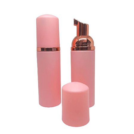 Frasco Plástico Pump Rosa Válvula Espumadora 60ml