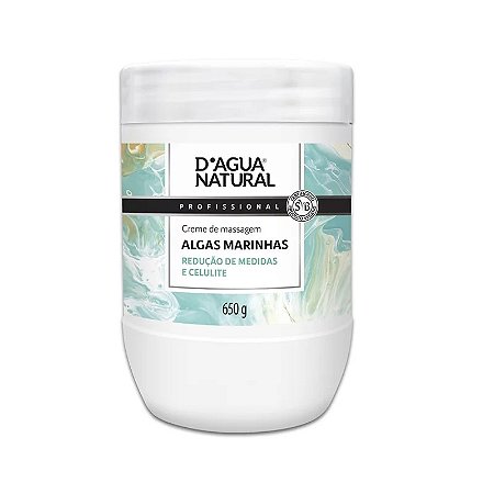 Creme de Massagem Algas Marinhas D'Agua Natural 650gr