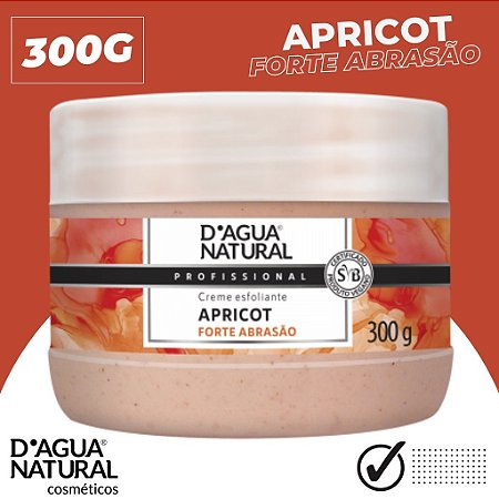 Creme Esfoliante Apricot Forte Abrasão D'Agua Natural 300gr