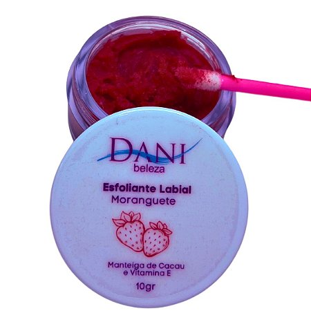 Esfoliante Labial Moranguete Manteiga de Cacau D'Smuk 20gr