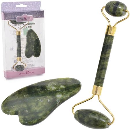 Massageador Facial Roller Pedra de Jade