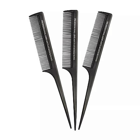 Pente Plástico Profissional Comare Stilo em Nylon Antiestático ION – Suporta 180º