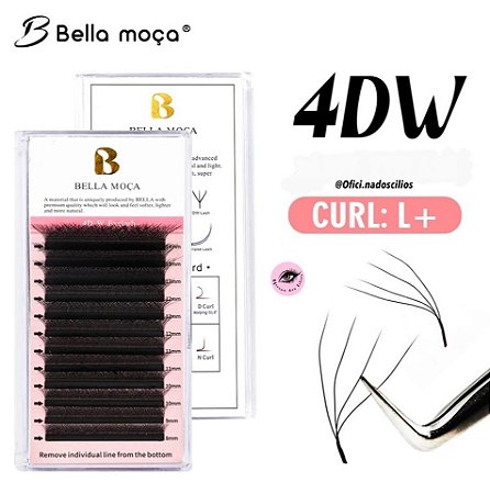 Cílios Bella Moça 4D W 0,07 L+ Mix 8-14mm