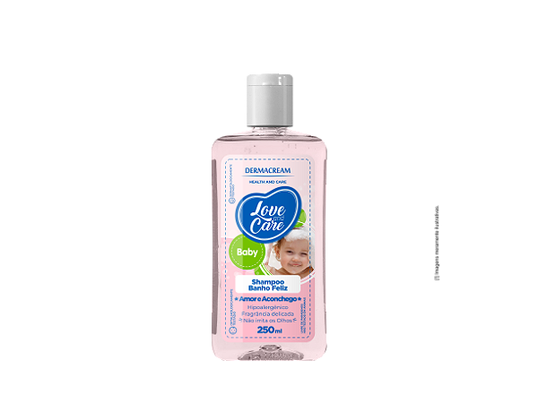 Shampoo Love and Care Baby Amor e Aconchego Dermacream 250ml