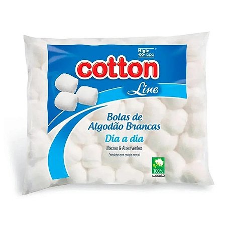 Algodão Bolas Brancas Dia a Dia Cotton Line