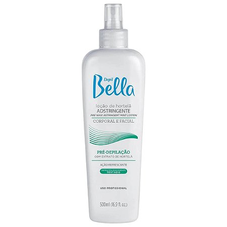 Loção Pré Depilatória Adstringente de Hortelã Depil Bella 500ml