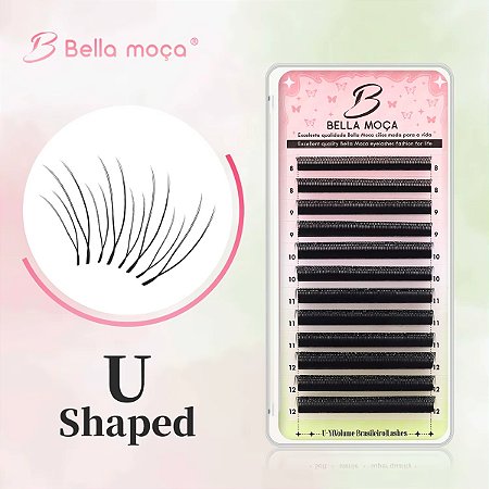 Cílios Bella Moça U YY 0,07 D 8-12mm Volume Brasileiro