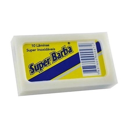 Lâmina de Barbear Super Barba Platinum 10 unidades