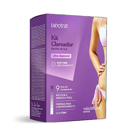 Kit Clareador Banho de Lua Ultra Diamond 5 Itens Labotrat