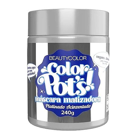 Máscara Matizadora Color Pot’s - Platinado Acizentado 240gr