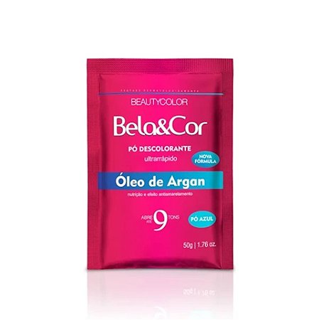 Pó Descolorante Bela&Cor - Óleo de Argan 50gr
