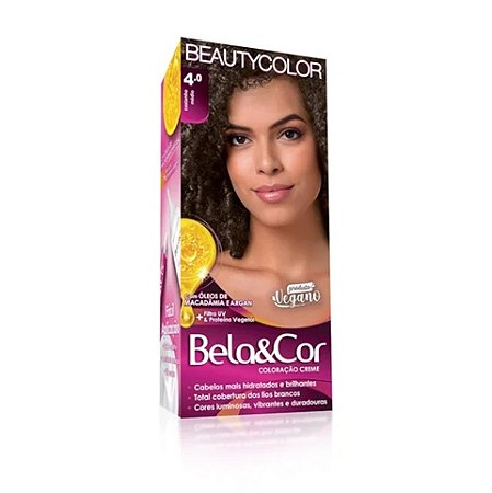 Coloração Kit Bela&Cor - 4.0 Castanho Médio
