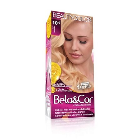Coloração Kit Bela&Cor - 10.0 Louro Claríssimo