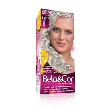 Coloração Kit Bela&Cor - 12.11 Louro Ultra Claro Especial Gelo